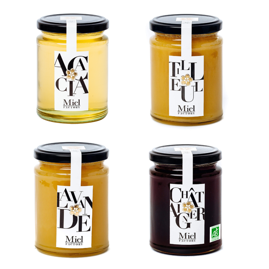 Les 4 grands classiques des miels français