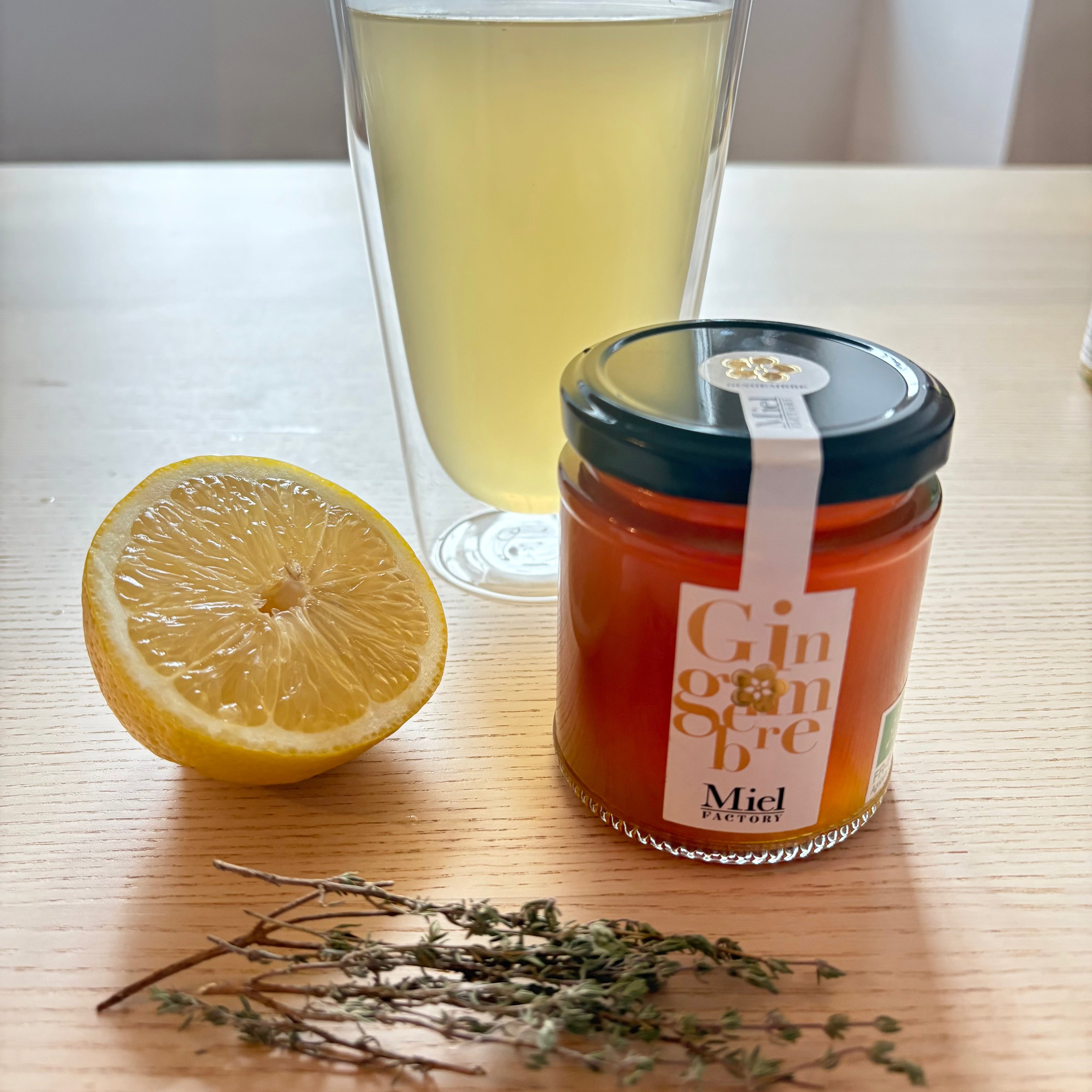 infusion miel gingembre thym citron