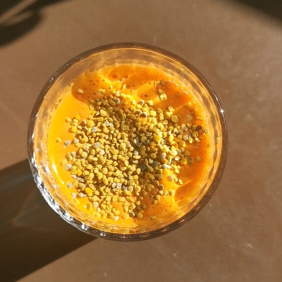 jus énergie carotte et pollen frais
