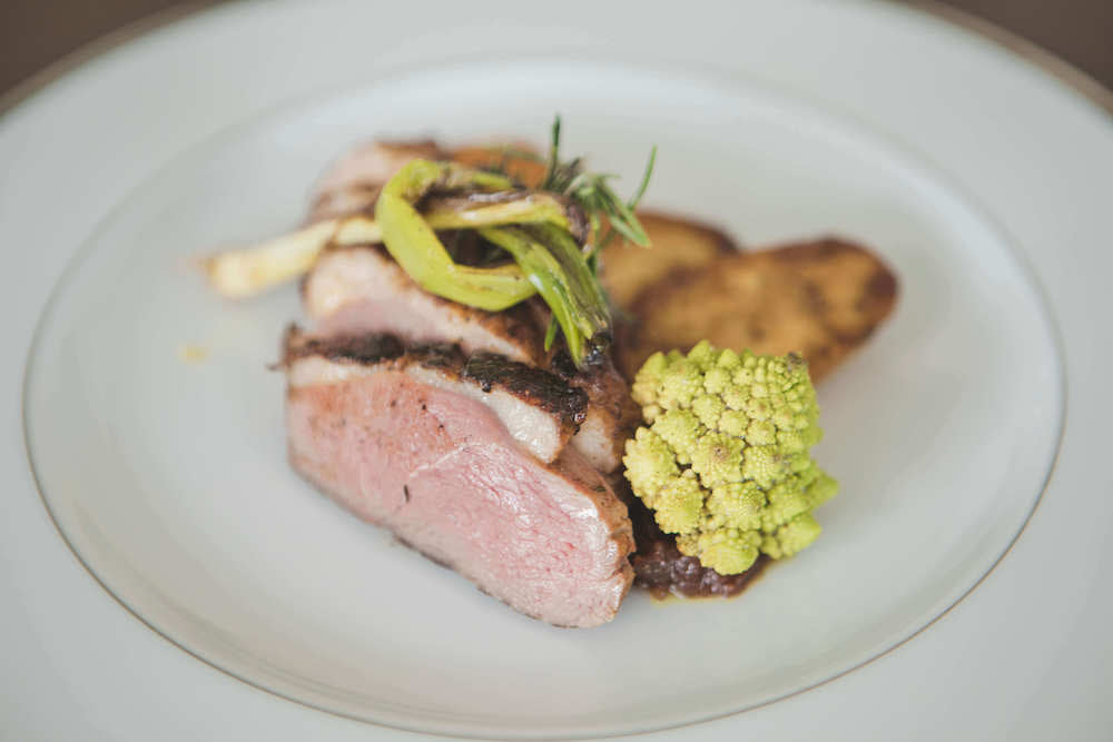 canard laqué maquis corse et légumes 