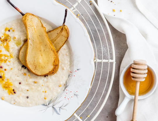 poire miel dessert