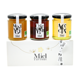 Coffret cadeau "Miels Bio Français" (3x250g)