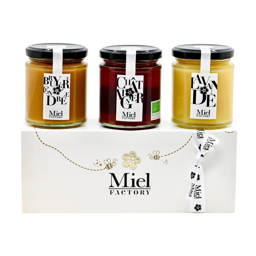 Coffret Cadeau "Miels Terroirs de France" (3x250g)