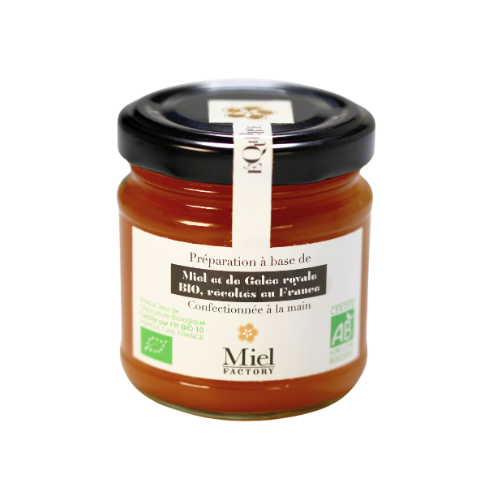 Pine Honey and ORGANIC Black Propolis handmade preparation, harvested in France. Certified by FR BIO 10