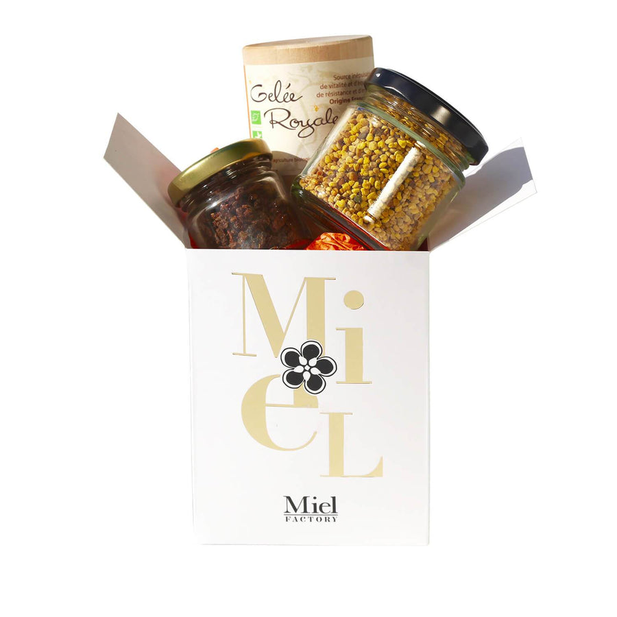Coffret cadeau produits de la ruche Mieli-Mielo - Rucher Royal